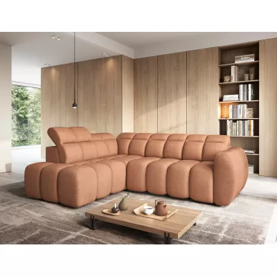 Designer-Ecksofa SAOIRSE – orange, linke Ecke