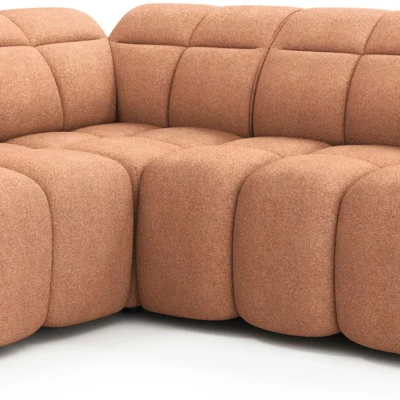 Designer-Ecksofa SAOIRSE – orange, linke Ecke