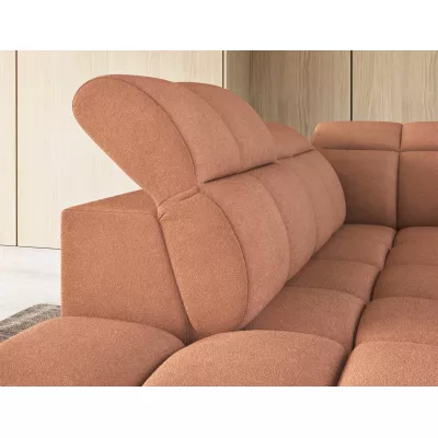 Designer-Ecksofa SAOIRSE – orange, linke Ecke