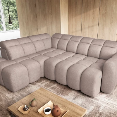 Designer-Ecksofa SAOIRSE – beige, linke Ecke