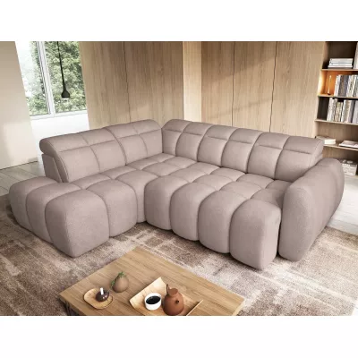 Designer-Ecksofa SAOIRSE – beige, linke Ecke