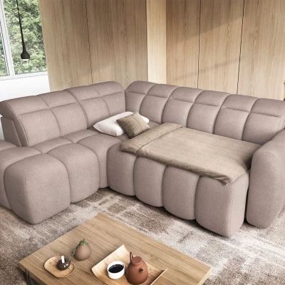 Designer-Ecksofa SAOIRSE – beige, linke Ecke