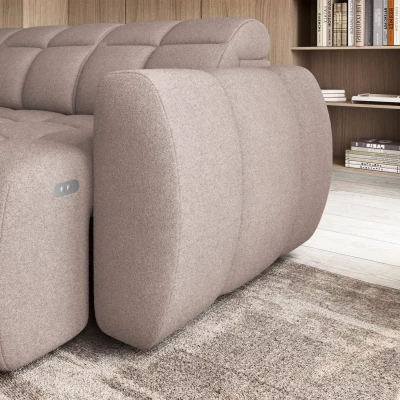 Designer-Ecksofa SAOIRSE – beige, linke Ecke