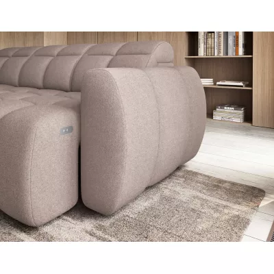 Designer-Ecksofa SAOIRSE – beige, linke Ecke