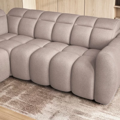 Designer-Ecksofa SAOIRSE – beige, linke Ecke