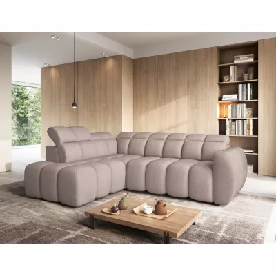 Designer-Ecksofa SAOIRSE – beige, linke Ecke