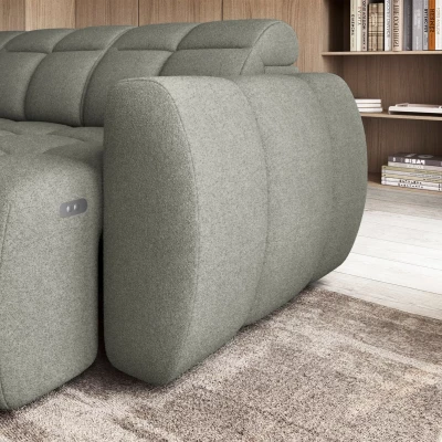Designer-Ecksofa SAOIRSE – Khaki, linke Ecke