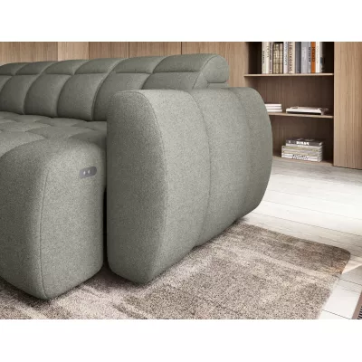 Designer-Ecksofa SAOIRSE – Khaki, linke Ecke