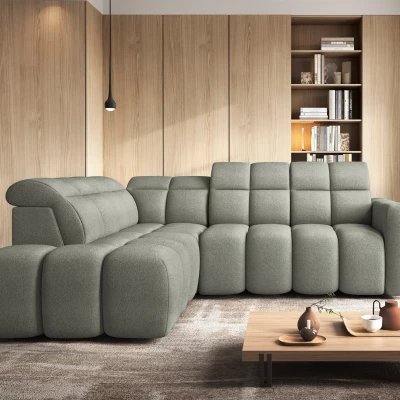 Designer-Ecksofa SAOIRSE – Khaki, linke Ecke