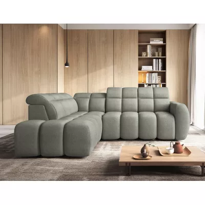 Designer-Ecksofa SAOIRSE – Khaki, linke Ecke