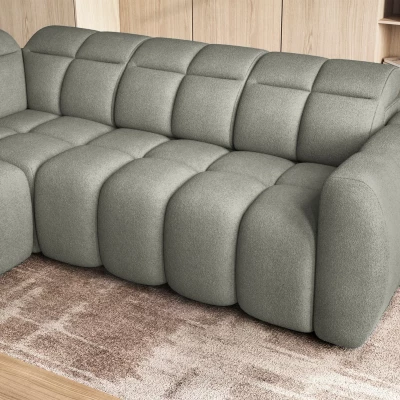 Designer-Ecksofa SAOIRSE – Khaki, linke Ecke