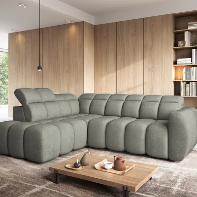 Designer-Ecksofa SAOIRSE – Khaki, linke Ecke