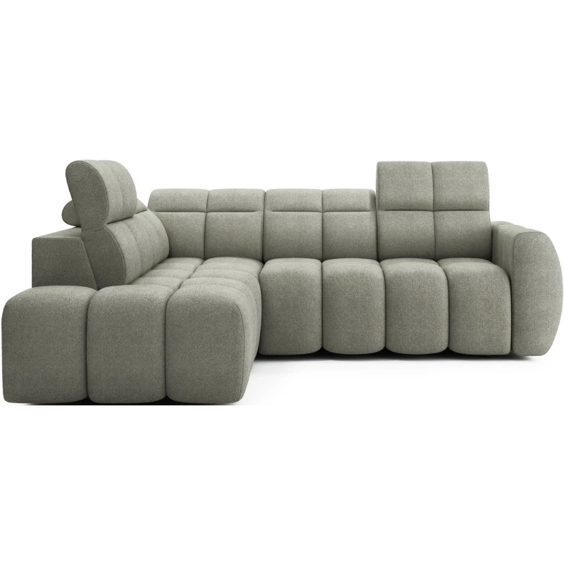 Designer-Ecksofa SAOIRSE – Khaki, linke Ecke
