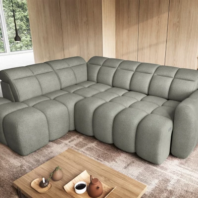 Designer-Ecksofa SAOIRSE – Khaki, linke Ecke