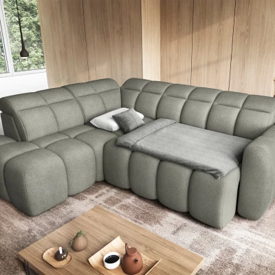 Designer-Ecksofa SAOIRSE – Khaki, linke Ecke