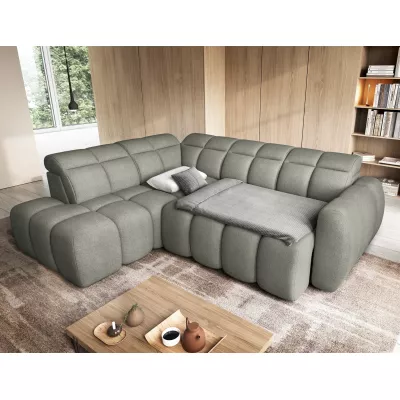 Designer-Ecksofa SAOIRSE – Khaki, linke Ecke