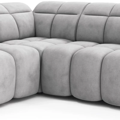 Designer-Ecksofa SAOIRSE – hellgrau, linke Ecke
