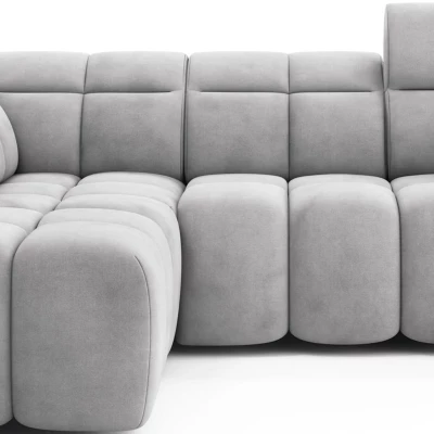 Designer-Ecksofa SAOIRSE – hellgrau, linke Ecke