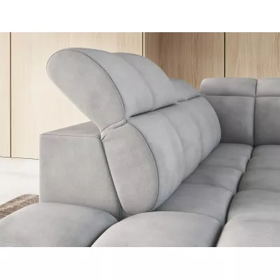 Designer-Ecksofa SAOIRSE – hellgrau, linke Ecke