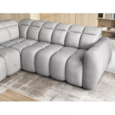 Designer-Ecksofa SAOIRSE – hellgrau, linke Ecke