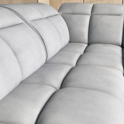 Designer-Ecksofa SAOIRSE – hellgrau, linke Ecke