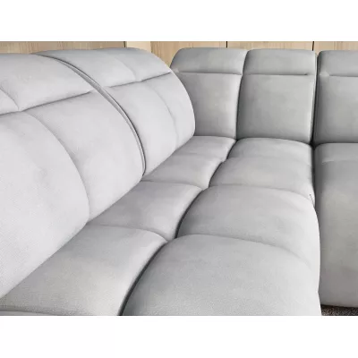 Designer-Ecksofa SAOIRSE – hellgrau, linke Ecke