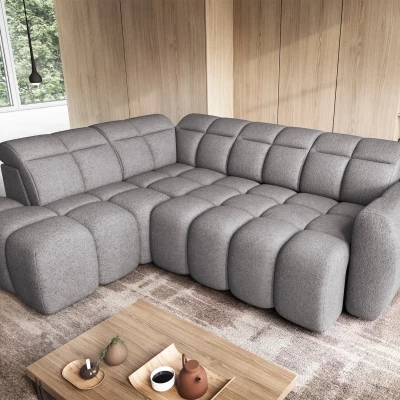 Designer-Ecksofa SAOIRSE – grau, linke Ecke
