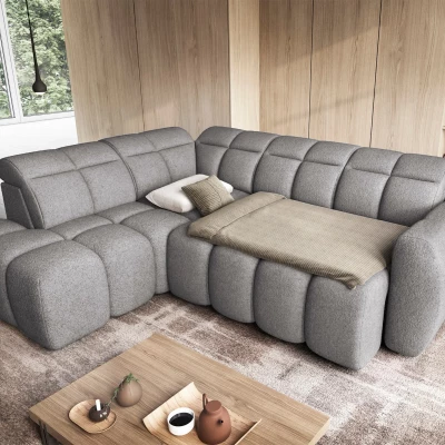 Designer-Ecksofa SAOIRSE – grau, linke Ecke