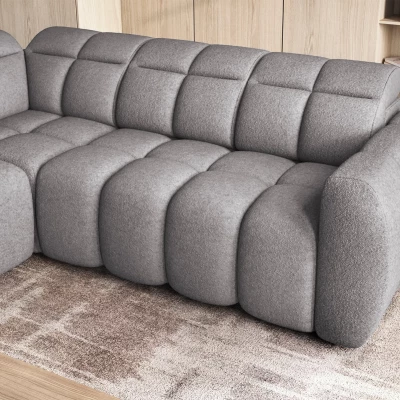 Designer-Ecksofa SAOIRSE – grau, linke Ecke