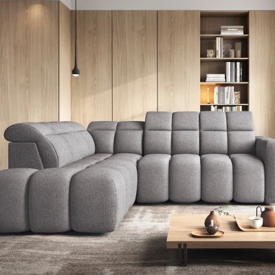Designer-Ecksofa SAOIRSE – grau, linke Ecke