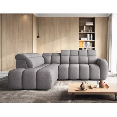 Designer-Ecksofa SAOIRSE – grau, linke Ecke