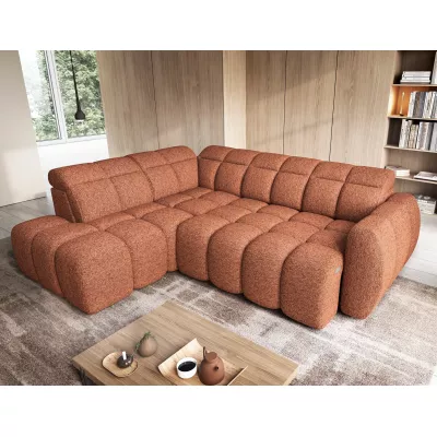 Designer-Ecksofa SAOIRSE - Ziegelstein, linke Ecke