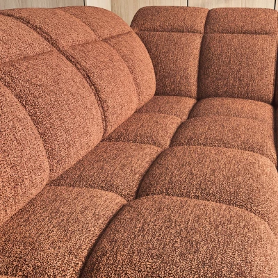 Designer-Ecksofa SAOIRSE - Ziegelstein, linke Ecke