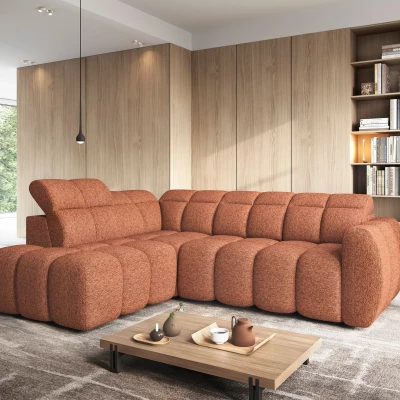 Designer-Ecksofa SAOIRSE - Ziegelstein, linke Ecke