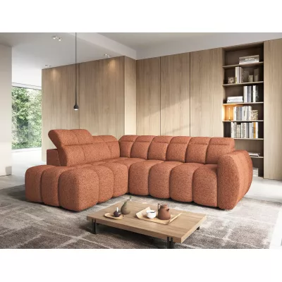 Designer-Ecksofa SAOIRSE - Ziegelstein, linke Ecke