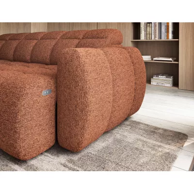 Designer-Ecksofa SAOIRSE - Ziegelstein, linke Ecke