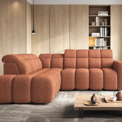 Designer-Ecksofa SAOIRSE - Ziegelstein, linke Ecke