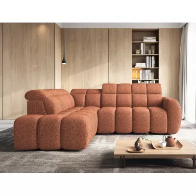 Designer-Ecksofa SAOIRSE - Ziegelstein, linke Ecke