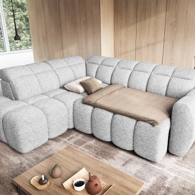 Designer-Ecksofa SAOIRSE – weiß, linke Ecke
