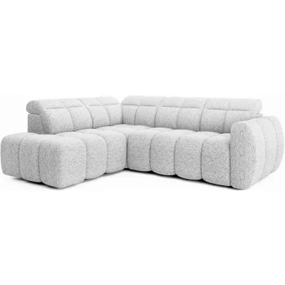 Designer-Ecksofa SAOIRSE – weiß, linke Ecke