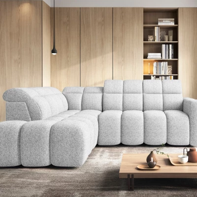 Designer-Ecksofa SAOIRSE – weiß, linke Ecke