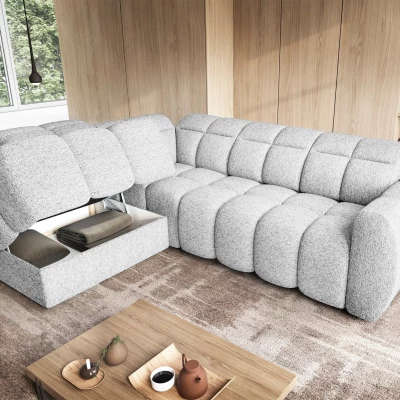 Designer-Ecksofa SAOIRSE – weiß, linke Ecke