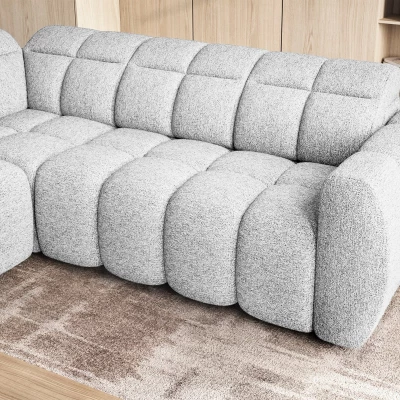Designer-Ecksofa SAOIRSE – weiß, linke Ecke