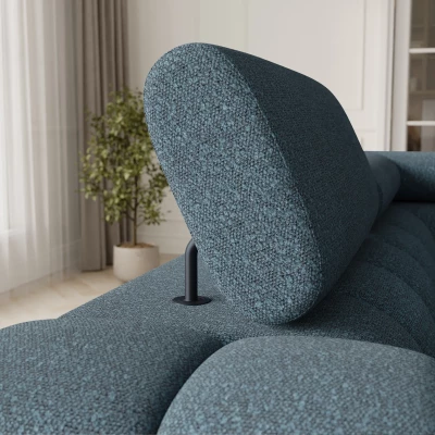 Designer-Sofagarnitur für U KALANI – blau, rechte Ausführung