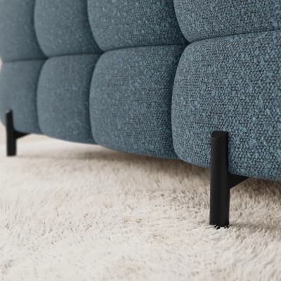 Designer-Sofagarnitur für U KALANI – blau, rechte Ausführung