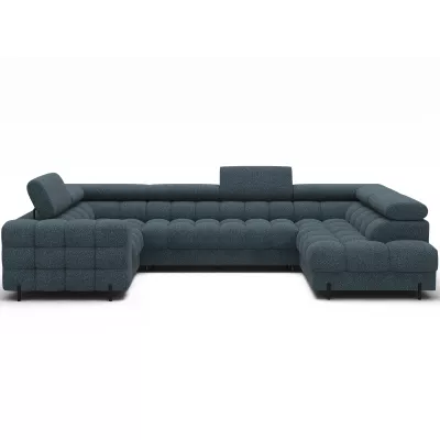 Designer-Sofagarnitur für U KALANI – blau, rechte Ausführung