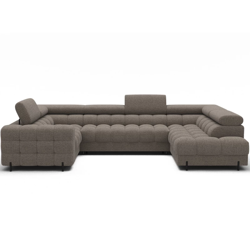Designer-Sofagarnitur für U KALANI – graubraun, echtes Design