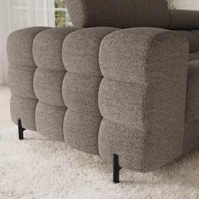 Designer-Sofagarnitur für U KALANI – graubraun, echtes Design