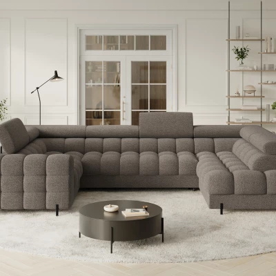 Designer-Sofagarnitur für U KALANI – graubraun, echtes Design