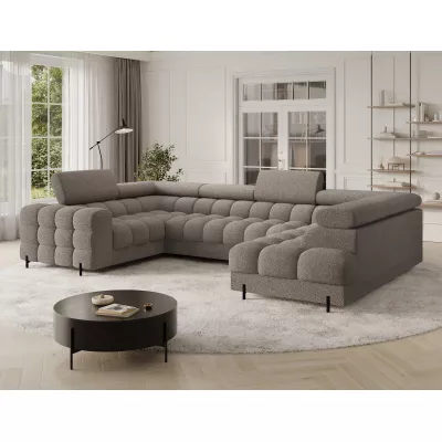 Designer-Sofagarnitur für U KALANI – graubraun, echtes Design